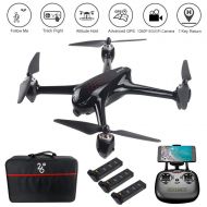 LOHOME JJPRO X5 GPS Smart Return Drone 5G WiFi System Quadcopter, Remote Control Aircraft Drone with 1080P Camera Live Vedio, Brushless Motor and Follow Me Mode