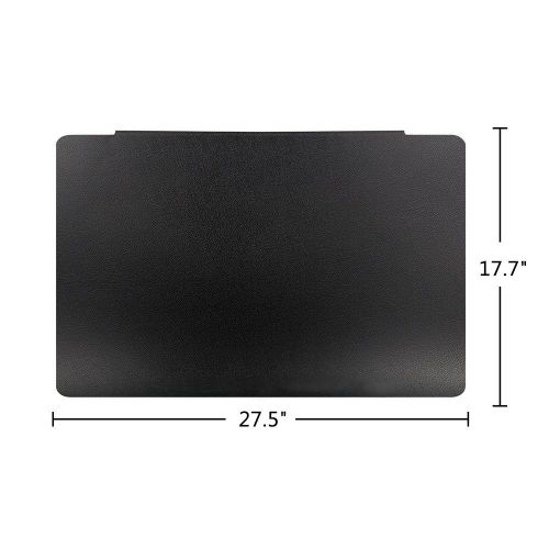  LOHOME Desk Pads Artificial Leather Laptop Mat with Fixation Lip, Perfect Desk Mate for Office and Home, Rectangular, Large, Black