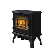 LOKATSE HOME 17 Electric Fireplace Space Stove Heater Freestanding with Realistic Flame, 2 Heat Modes, 1400W Ultra Strong Power, Overheating Safety Protection, 17 inch