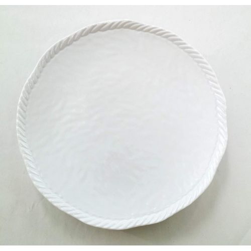  Lok-Osemile White Nautical Rope Melamine Dinner Plate 9 Inches 6 Pack (6)