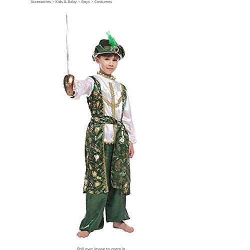  LOLANTA Children Halloween Arabian Prince Costume Boys Aladdin Fairytale Fancy Dress