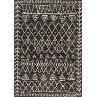 Loloi Rugs, Emory Collection - Black / Ivory Area Rug, 25 x 77