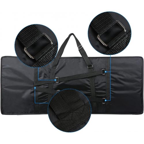  [아마존베스트]LOLUNUT 61 key keyboard bag with 10mm Cotton Padded Case Gig Bag thickened waterproof electronic piano cover case for electronic 40X16X6