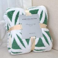 [아마존 핫딜] [아마존핫딜]LOMAO Sherpa Fleece Blanket Fuzzy Soft Throw Blanket Dual Sided Blanket for Couch Sofa Bed (Green, 51x63)