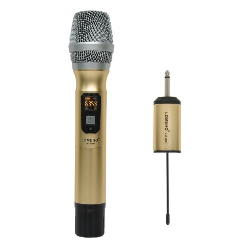  LOMEHO LO-U01 25 Channel Metal Portable Handheld Karaoke Party Church Meeting UHF Wireless Microphone