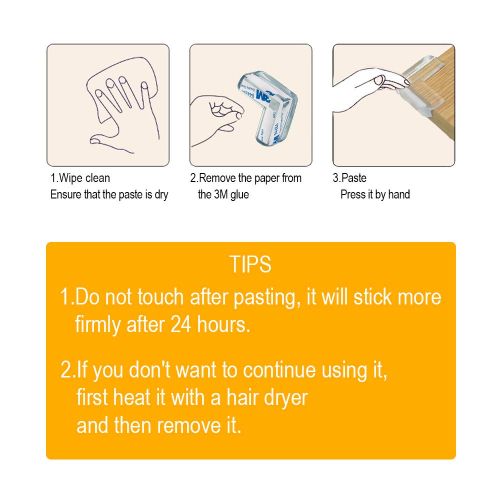  [아마존베스트]LOMILY-Corner Protector Baby Clear,Corner Guards for Baby,Table Corner Guards Bumpers,High Resistant Adhesive Gel,Protector for Furniture and Glass Sharp Corners,Keep Baby Safe.(12