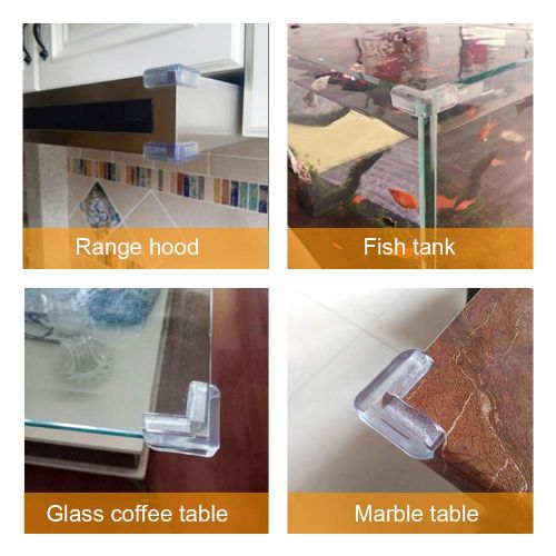  [아마존베스트]LOMILY-Corner Protector Baby Clear,Corner Guards for Baby,Table Corner Guards Bumpers,High Resistant Adhesive Gel,Protector for Furniture and Glass Sharp Corners,Keep Baby Safe.(12