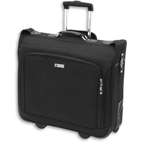  London Fog Buckingham 44 Wheeled Garment Bag, Black, One Size