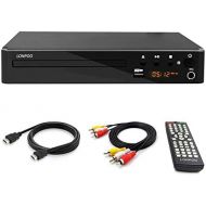 [아마존베스트]LP-099 Multi Region Code Zone Free PAL/NTSC HD DVD Player CD Player with HDMI & Remote & USB - Compact Design