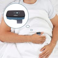 LOOKEE Lookee Ring Sleep Monitor w Vibrating Notification for Low Blood O2 and Snoring, Tracking Overnight Oxygen Saturation Level, Heart Rate w Finger Ring Sensor as Sleep Aid, Daily App