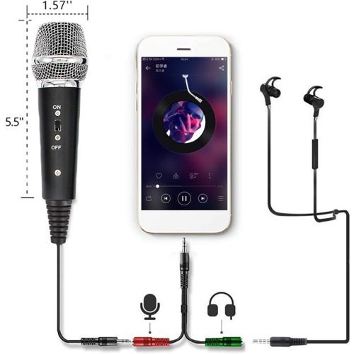  [아마존베스트]LOOYUAN Condenser Recording Microphone 3.5mm Plug and Play PC Microphone, Broadcast Microphone for Computer Desktop Laptop MAC Windows Online Chatting Podcast Skype YouTube Game