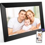 10.1inch WiFi Digital Picture Frame, Digital Photo Frame with IPS HD Touch Screen, Built-in 32GB Large Storage, Auto-Rotate, Share Photos and Videos Instantly via App from Anywhere (Black)