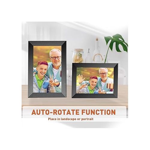  Digital Picture Frame,10.1 Inch WiFi Digital Photo Frame, HD Touch Screen, IPS Display, Auto-Rotate,Easy Setup, Share photos or videos from anywhere via App