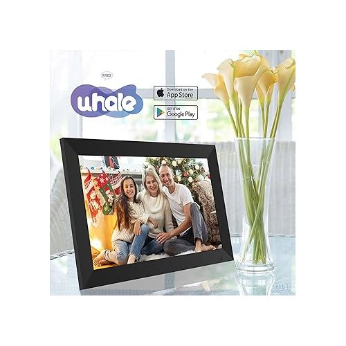  Digital Picture Frame,10.1 Inch WiFi Digital Photo Frame, HD Touch Screen, IPS Display, Auto-Rotate,Easy Setup, Share photos or videos from anywhere via App