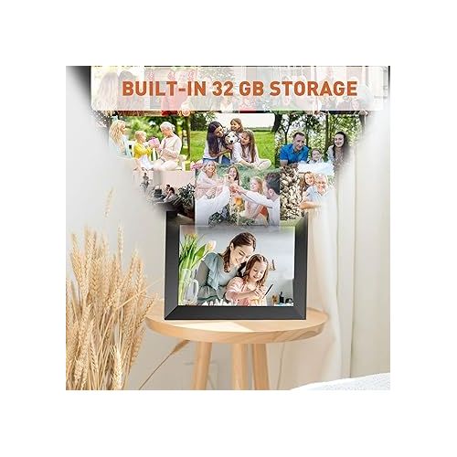  Digital Picture Frame,10.1 Inch WiFi Digital Photo Frame, HD Touch Screen, IPS Display, Auto-Rotate,Easy Setup, Share photos or videos from anywhere via App