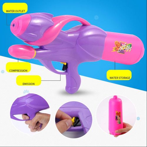  LOVELY Childrens Water Gun Toy Pull-Type Water Spray Gun Large Capacity Squirt Toy Pistol SprayWater Gun Toys (Color : Purple)