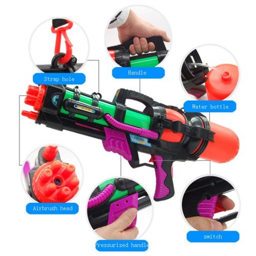  LOVELY Outdoor Games Children Holiday Blaster Water Gun Toy Kids Colorful Beach Squirt Toy Pistol SprayWater Gun Toys (Size : 42cm)