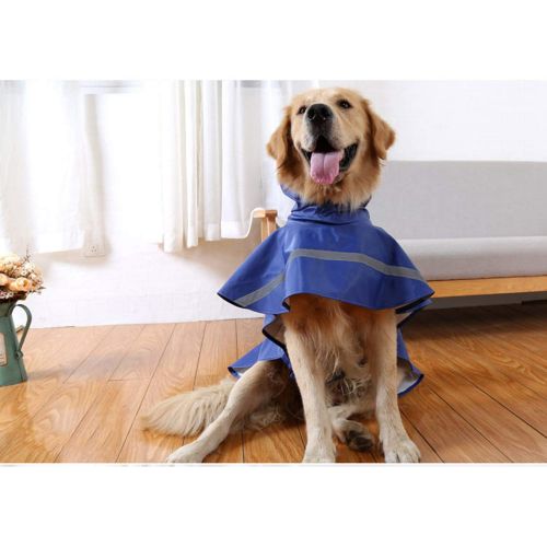  LOVEPET Pet Raincoat Dog Raincoat Labrador Large and Medium Dogs Reflective Waterproof and Snowproof Big Dog Clothes