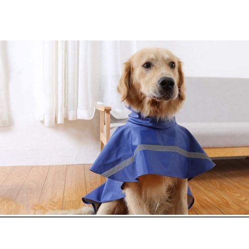  LOVEPET Pet Raincoat Dog Raincoat Labrador Large and Medium Dogs Reflective Waterproof and Snowproof Big Dog Clothes