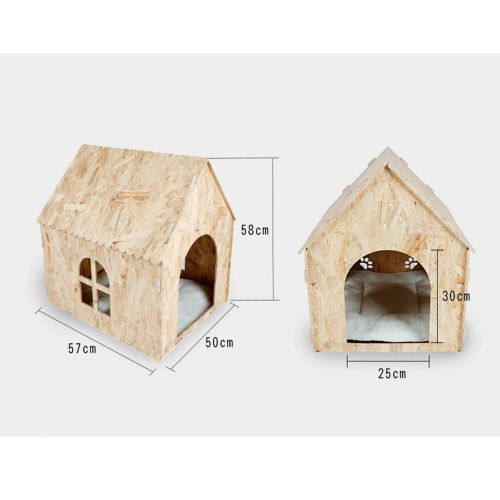  LOVEPET Removable and Assembled Cat Litter Cat House Puppy Nest Environmentally Friendly Breathable Pet Nest European Pine
