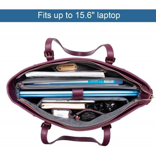  [아마존 핫딜] LOVEVOOK Laptop Bag for Women, Large Computer Bags for Women, Laptop Purse Fit Up to 15.6 Inch, Laptop Briefcase for Women with Padded Compartment, Professional Laptop Tote Work Bags, Deep