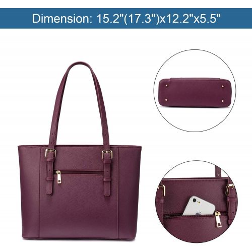  [아마존 핫딜] LOVEVOOK Laptop Bag for Women, Large Computer Bags for Women, Laptop Purse Fit Up to 15.6 Inch, Laptop Briefcase for Women with Padded Compartment, Professional Laptop Tote Work Bags, Deep