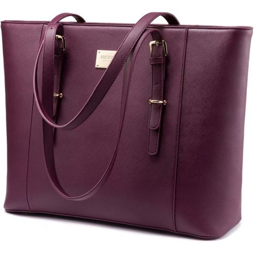  [아마존 핫딜] LOVEVOOK Laptop Bag for Women, Large Computer Bags for Women, Laptop Purse Fit Up to 15.6 Inch, Laptop Briefcase for Women with Padded Compartment, Professional Laptop Tote Work Bags, Deep