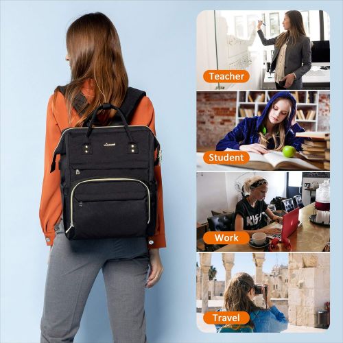  [아마존베스트]LOVEVOOK Laptop Backpack for Women Fashion Travel Bags Business Computer Purse Work Bag with USB Port