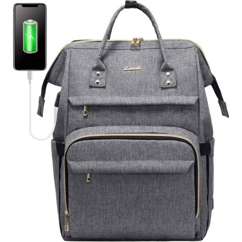  [아마존베스트]LOVEVOOK Laptop Backpack for Women Fashion Travel Bags Business Computer Purse Work Bag with USB Port