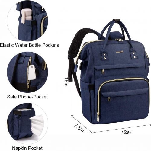  [아마존베스트]LOVEVOOK Laptop Backpack for Women Fashion Travel Bags Business Computer Purse Work Bag with USB Port