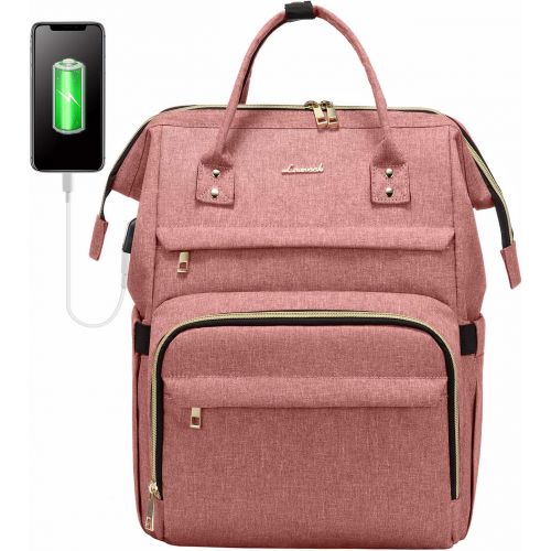  [아마존베스트]LOVEVOOK Laptop Backpack for Women Fashion Travel Bags Business Computer Purse Work Bag with USB Port