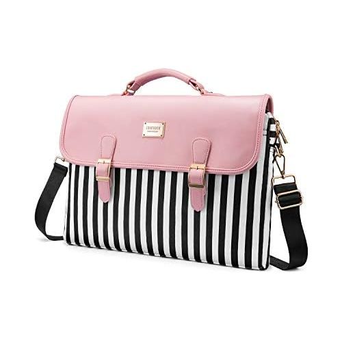  [아마존베스트]LOVEVOOK Computer Bag Laptop Bag for Women Cute Laptop Sleeve Case for Work College, Slim-Pink, 15.6-Inch