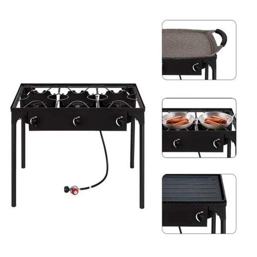  LOVINLAND Lovinland Camping Stove Portable 3 Burner Gas Stove Grill Propane Gas Cooker Burner