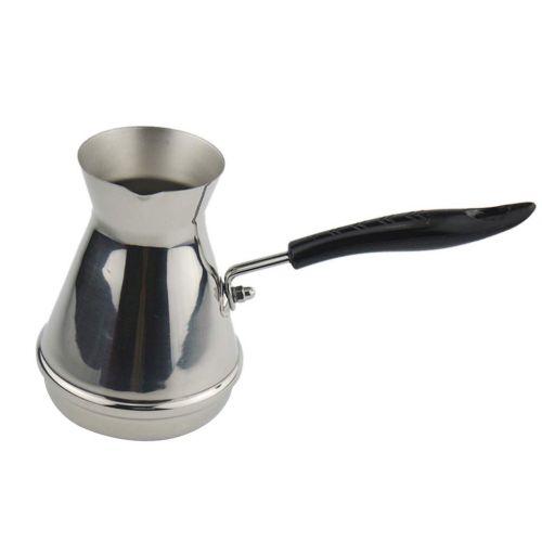  LOVIVER Tuerkische Topf Induktion Mokkakanne Kaffeetopf Kaffeekocher Edelstahl Kaffeekanne - 350ml