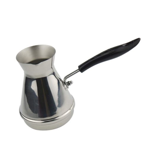  LOVIVER Tuerkische Topf Induktion Mokkakanne Kaffeetopf Kaffeekocher Edelstahl Kaffeekanne - 350ml