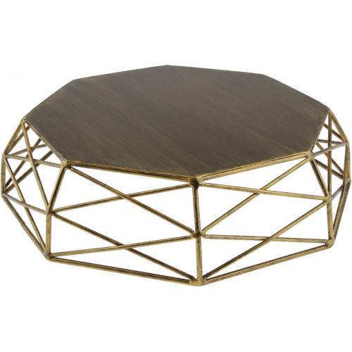  LOVIVER Geometric Shape Tray for Dessert Hollow Out Table Decorating Basket Cake Stands Vintage Style - Gold