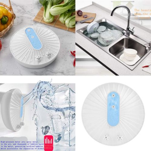  [아마존베스트]LOVIVER Mini Dishwasher Ultrasonic Table Dishwasher for Office Kitchen Camping