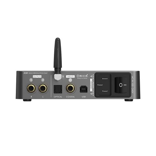  LOXJIE D30 Audio DAC & Headphone AMP ES9068AS Chip XMOS PCM 32bit/768kHz MQA DSD512 Bluetooth 5.0 APT-X JAS Hi-Res Certification, with Remote Control