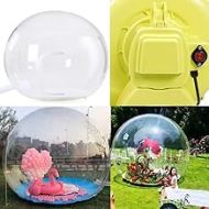 LOYALHEARTDY Inflatable Bubble Tent Camping Tent Transparent D-Ring Single Tunnel Bubble House Dome Camping House with Blower， for Indoor/Outdoor Family Backyard Camping Festivals