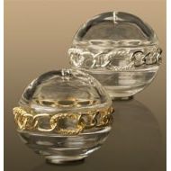 LObjet Gold Plated Chain Link Spice Jewels, Salt and Pepper, Set of 2
