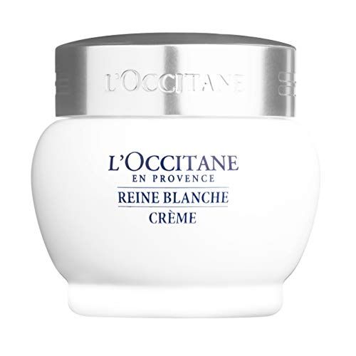  LOccitane Reine Blanche Brightening Face Cream To Hydrate Skin To Help Even Out The Appearance Of Skin Tone, 1.7 oz.