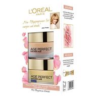 [아마존핫딜]L'Oreal Paris LOreal Paris Feuchtigkeitscreme fuer rosig-frischen Teint, Tag und Nacht Gesichtspflege Geschenkset, Golden Age Rosen Creme