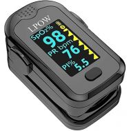 Fingertip Pulse Oximeter, Blood Oxygen Saturation Monitor (SpO2) with Pulse Rate, Perfusion Index with Alarm, OLED Display, Batteries and Lanyard Included