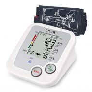 LPOW Blood Pressure Monitor Automatic Upper Arm Digital Monitors with Cuff, Batteries Included, Accurate, Portable and Perfect for Home Use