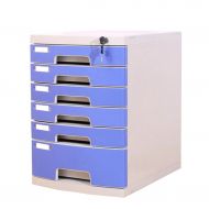 LPYMX Desktop File Cabinet Plastic Office Storage Box with Lock Drawer Type Data Cabinet