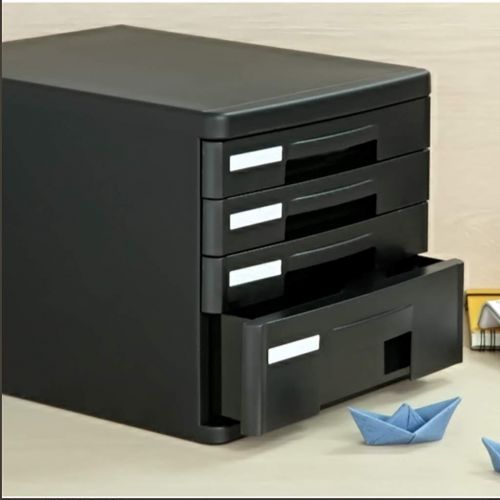  LPYMX Desktop File Cabinet with Chest of Drawers Storage Cabinet Storage Cabinet (Color : Black)