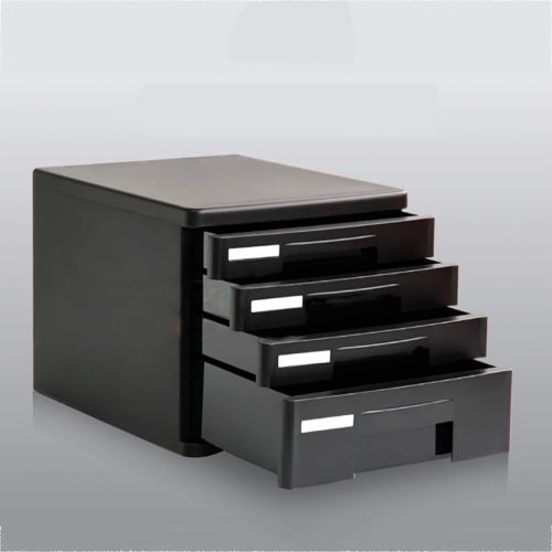  LPYMX Desktop File Cabinet with Chest of Drawers Storage Cabinet Storage Cabinet (Color : Black)