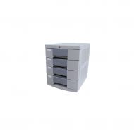 LPYMX Desktop File Cabinet with Chest of Drawers Storage Cabinet Storage Cabinet (Color : Gray)