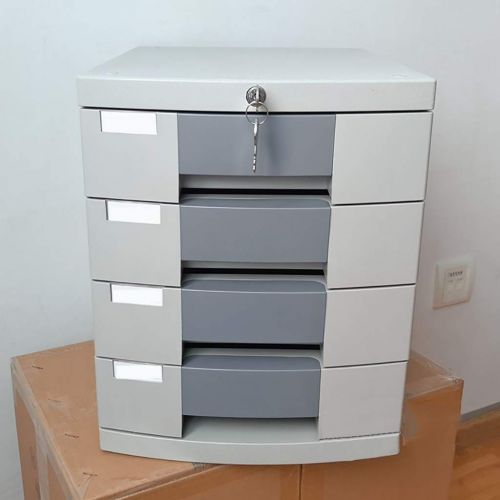  LPYMX Desktop File Cabinet with Chest of Drawers Storage Cabinet Storage Cabinet (Color : Gray)
