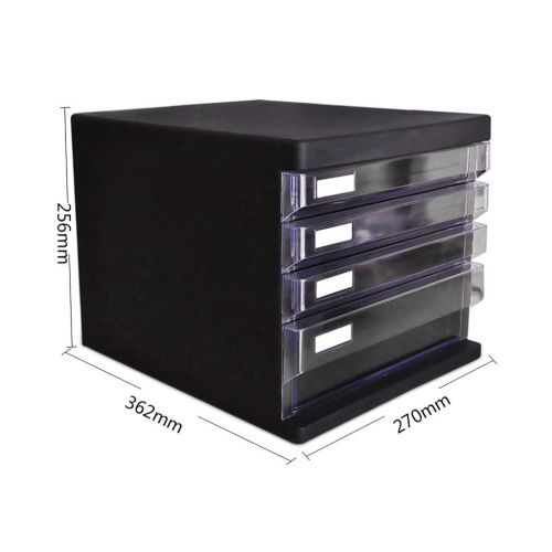  LPYMX Desktop File Cabinet with Chest of Drawers Storage Cabinet Storage Cabinet (Color : Black)